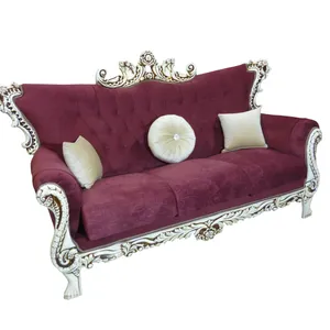 مبل کلاسیک 3 نفره با کوسن مدل رز کد 313 - 1010