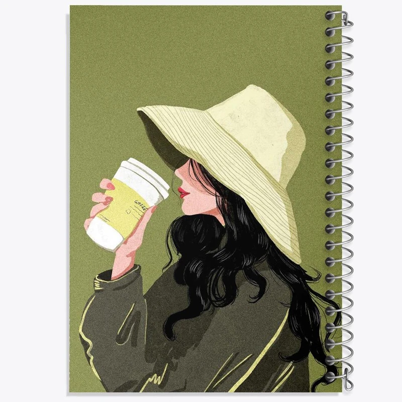 دفتر شطرنجی 50 برگ خندالو طرح مینیمال دخترانه کد 28697