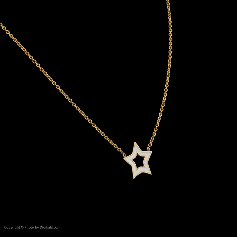 گردنبند طلا 18 عیار دخترانه پرسته مدل WN848 گردنبند طلا 18 عیار دخترانه پرسته مدل WN848
