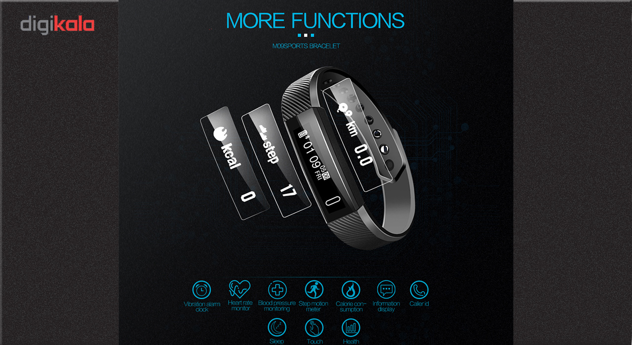 قیمت دستبند هوشمند دبل یو اف دی آر دی مدل TPP-K09