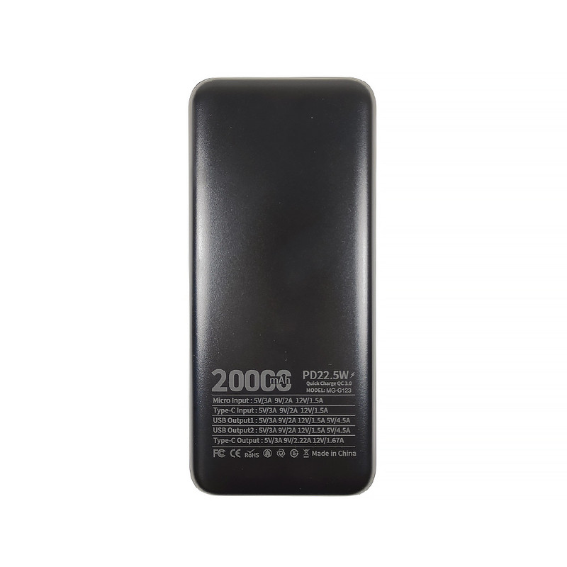 پاوربانک بوکو مدل MG-G123 ظرفیت 20000 میلی آمپر ساعت