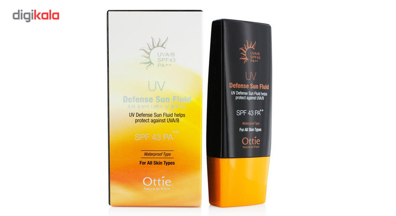 ژل ضد آفتاب رنگی اوتی SPF 43 مدل  Defense Sun Fluid ‌مناسب انواع پوست‌ حجم 50 میلی‌لیتر
