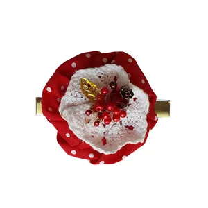 گیره مو دست ساز مدل خوشه گل