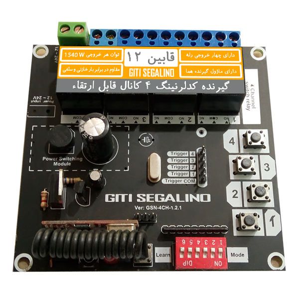 گیرنده چهار کانال گیتی سگالی نو مدل GS04 گیرنده چهار کانال گیتی سگالی نو مدل GS04