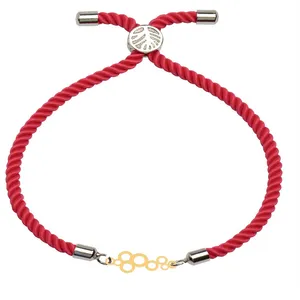 دستبند طلا 18 عیار زنانه الن نار طرح حباب مدل N100453