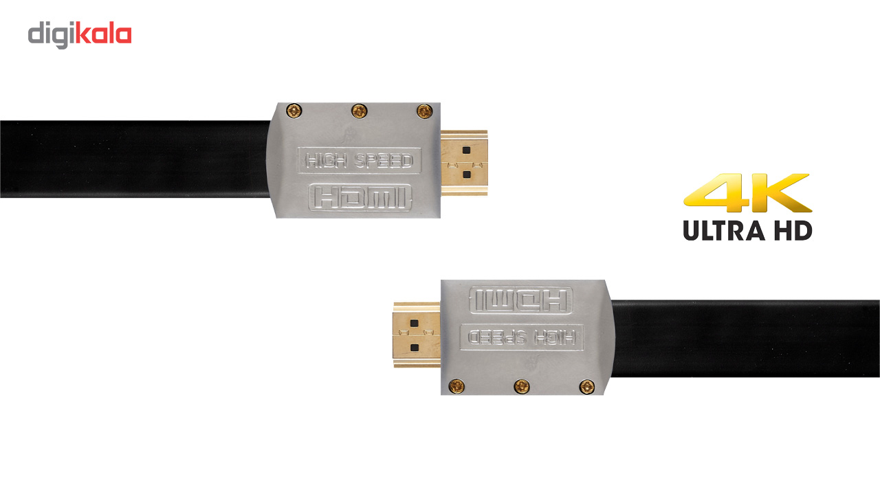 کابل تخت HDMI 2.0 کی نت پلاس مدل KP-HC168 به طول 15 متر   