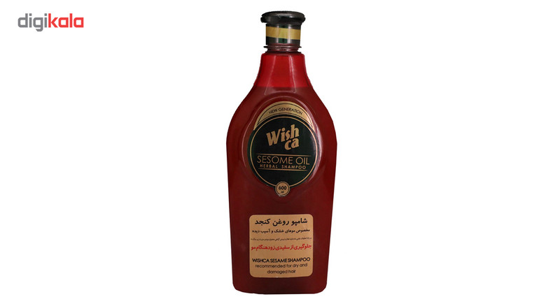 شامپو مو ویشکا مدل روغن کنجد حجم 600 میلی لیتر