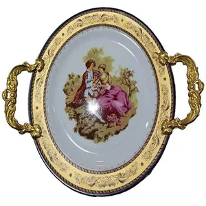 ظرف سرو چینی پردیس کاشان مدل لیلی و مجنون