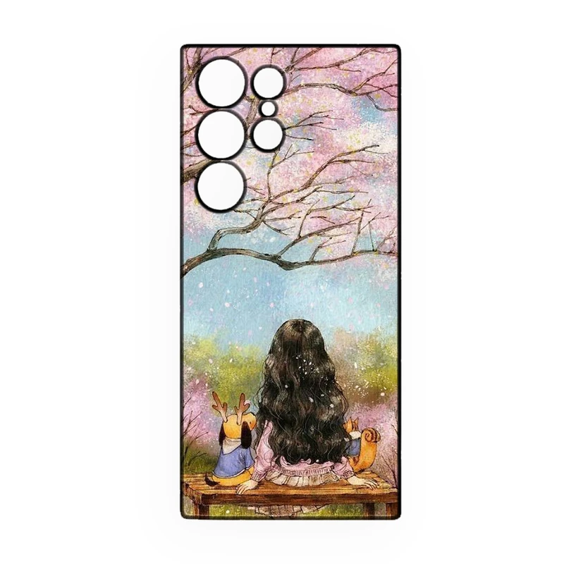 کاور طرح دخترانه کد 236 مناسب برای گوشی موبایل سامسونگ Galaxy S25 Ultra