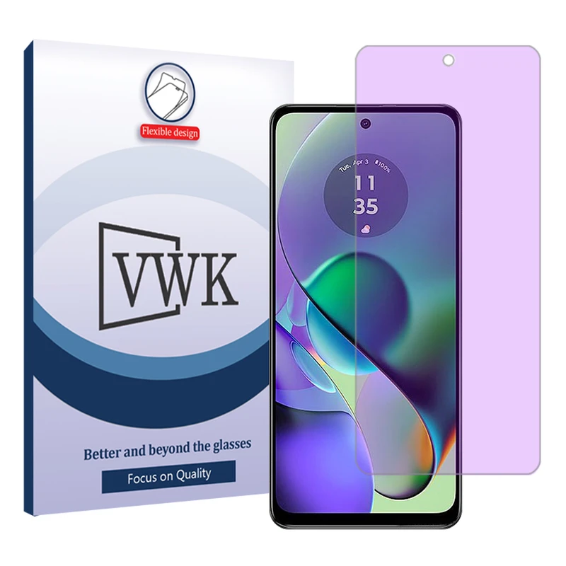 محافظ صفحه نمایش ضداشعه بنفش وی دبلیو کی مدل Tough مناسب برای گوشی موبایل موتورولا Moto G54