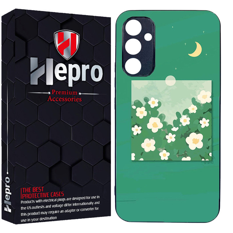 کاور هپرو طرح گل کد TPU-028 مناسب برای گوشی موبایل سامسونگ Galaxy A15
