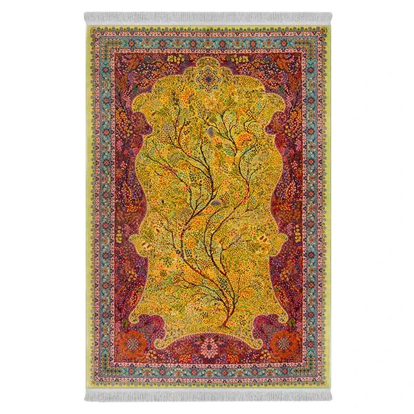 فرش پارچه‌ای دفه مدل فرشینه طرح مدرن کد 8055