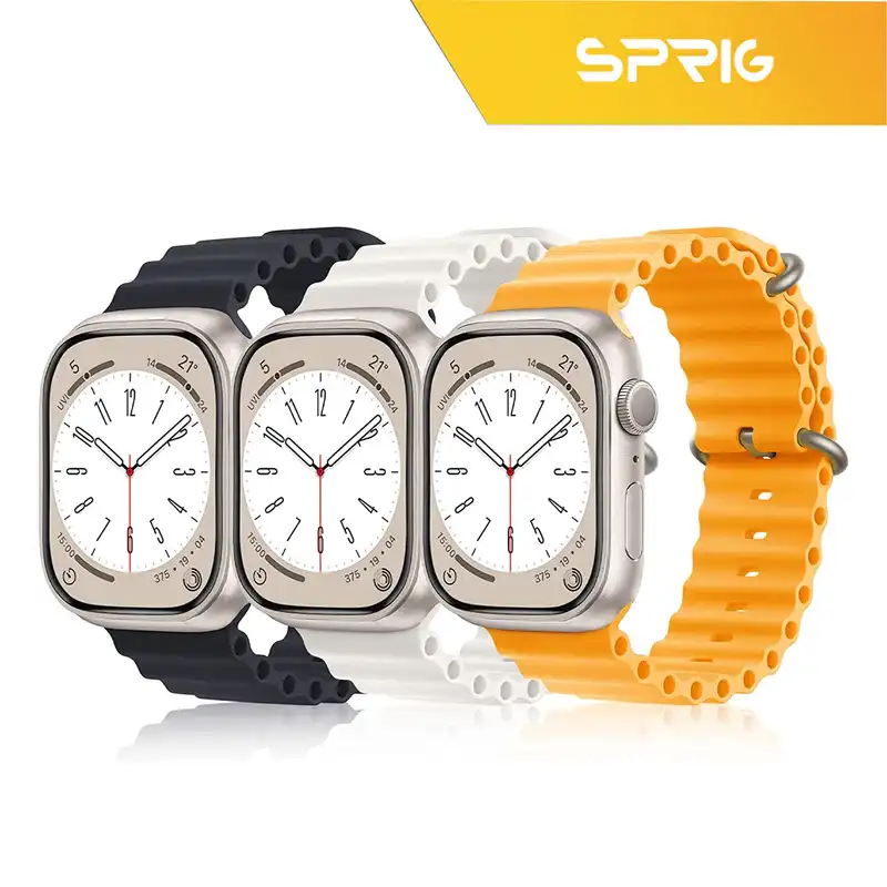 بند اسپریگ مدل Ocean مناسب برای اپل واچ Series 3 38mm