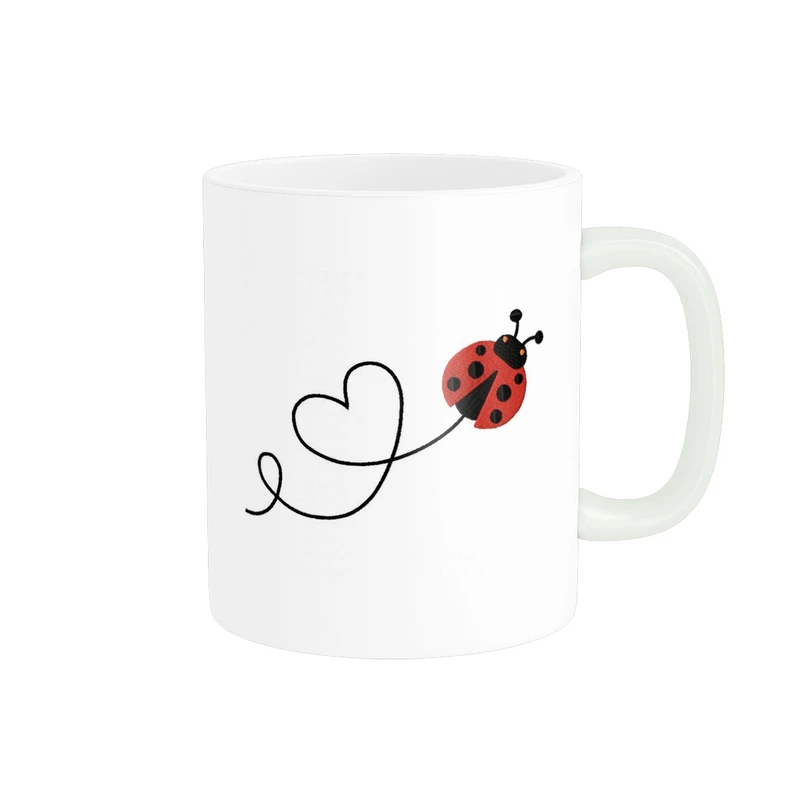 ماگ پاد آفرین مدل کفشدوزک قلب ساز کد 1277