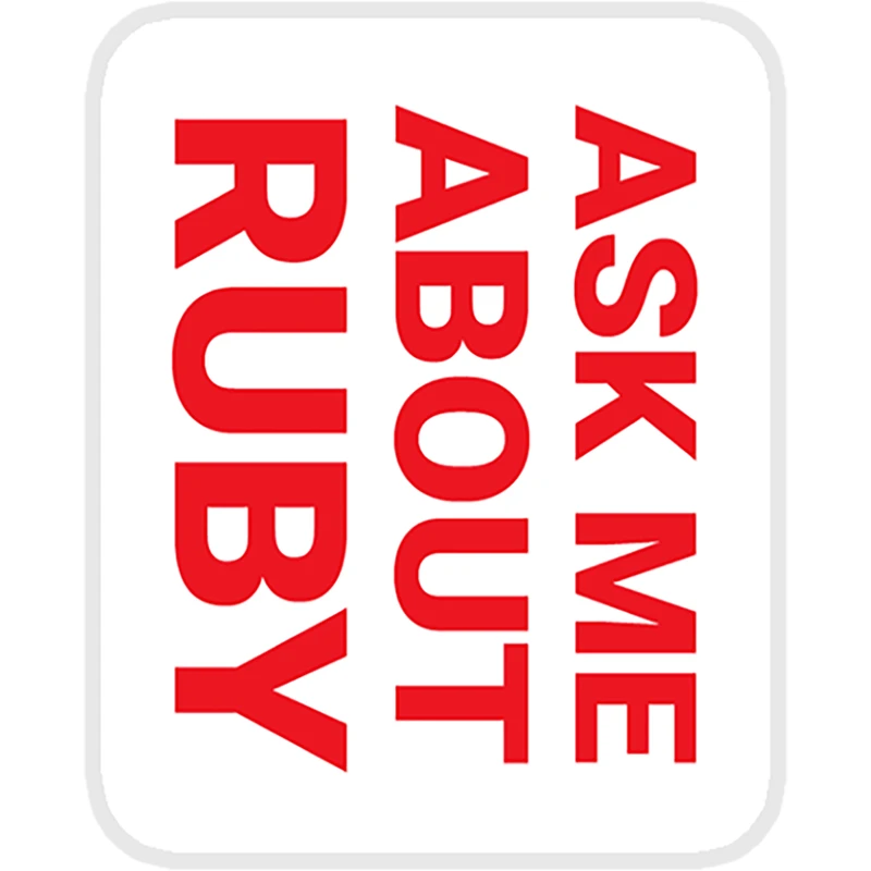 استیکر لپ تاپ طرح ask-me-about-ruby کدST97