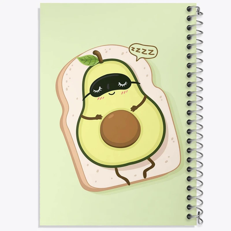 دفتر ژورنال نویسی 50 برگ خندالو مدل نقطه ای طرح آووکادو کد 29574