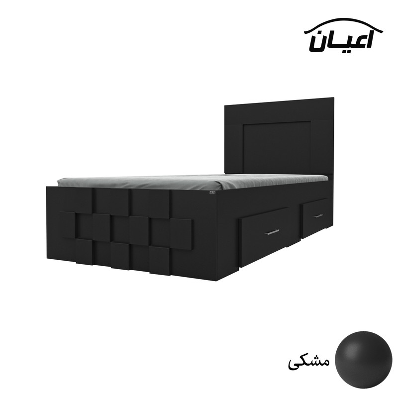 تخت خواب اعیان مدل FH614 یکنفره سایز 90x200 سانتی متر