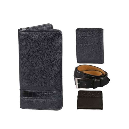 ست هدیه مردانه کهن چرم مدل mk168