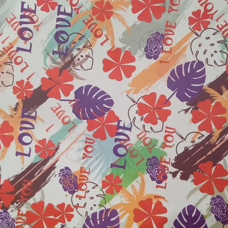 کاغذ کادو طرح گل مجموعه 3 عددی