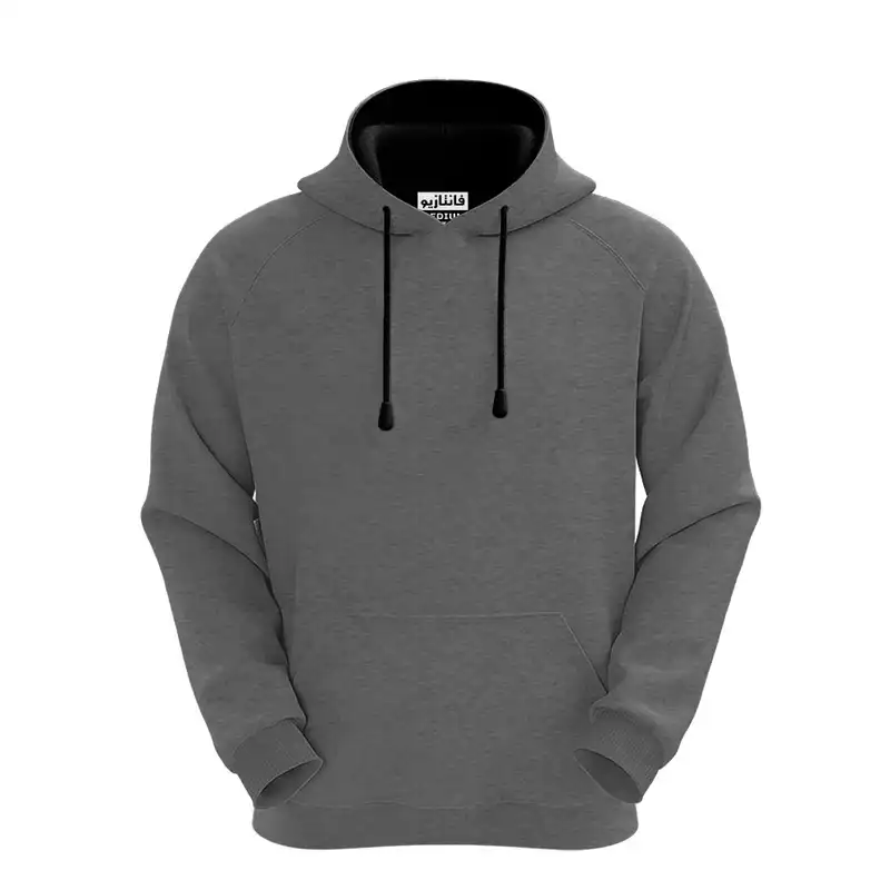 هودی زنانه فانتازیو مدل رگلان کد 423 رنگ طوسی