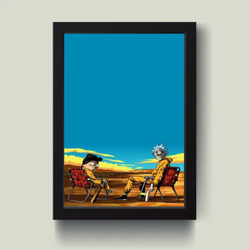 تابلو مدل دکوراتیو ریک اند مورتی Rick and morty کد G08-11