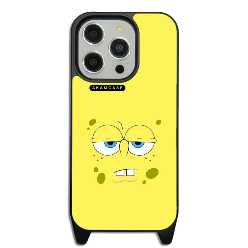 کاور آکام مدل AMC-WLA15PRO-SPONGE BOB7 مناسب برای گوشی موبایل اپل iPhone 15 Pro