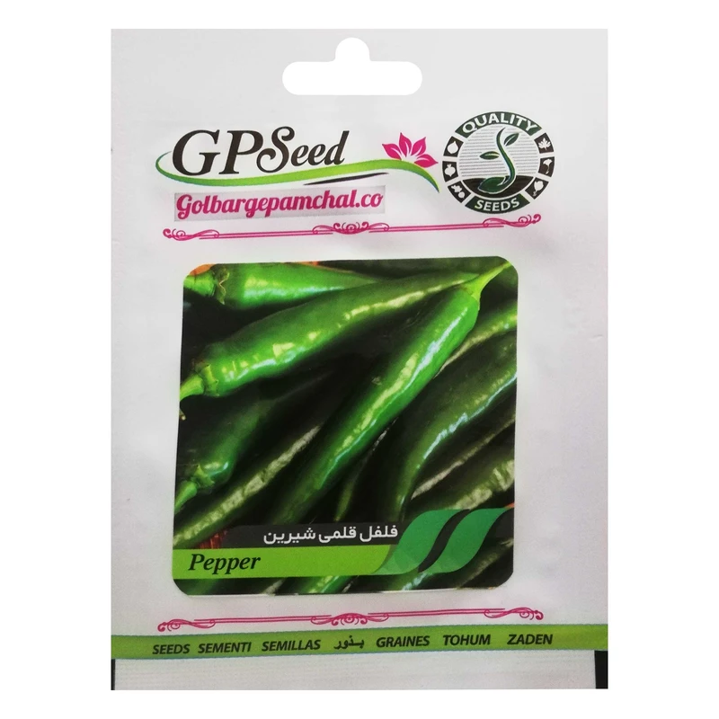 بذر فلفل قلمی شیرین گلبرگ پامچال کد GPF-122