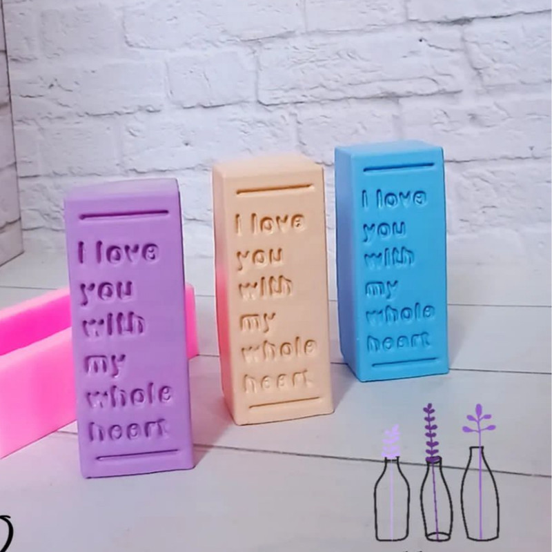 قالب شمع مدل کتیبه عشق