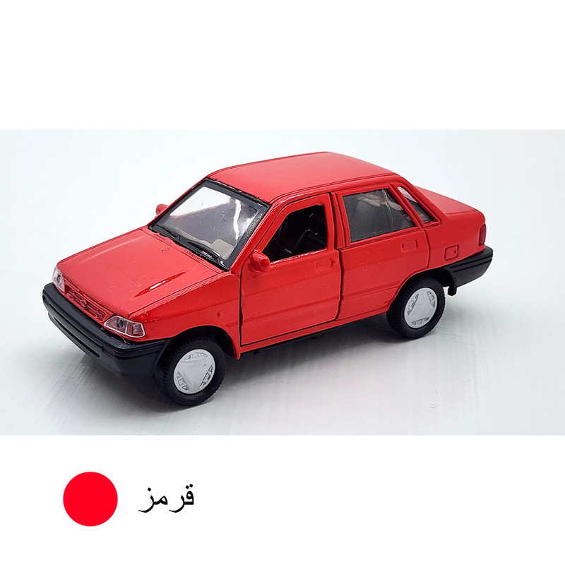 ماشین بازی ناب سل مدل فلزی درب بازشو پراید طرح عقبکش