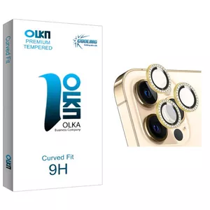 محافظ لنز دوربین کولینگ مدل Olka رینگی نگین دار مناسب برای گوشی موبایل اپل iPhone 13 Pro
