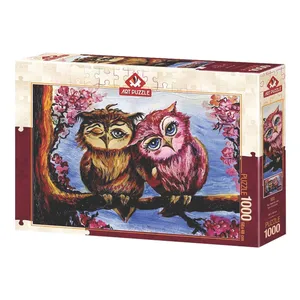 پازل 1000 تکه آرت پازل طرح The Owls in Love كد 5211