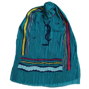 شال زنانه مدل نخی چین دار