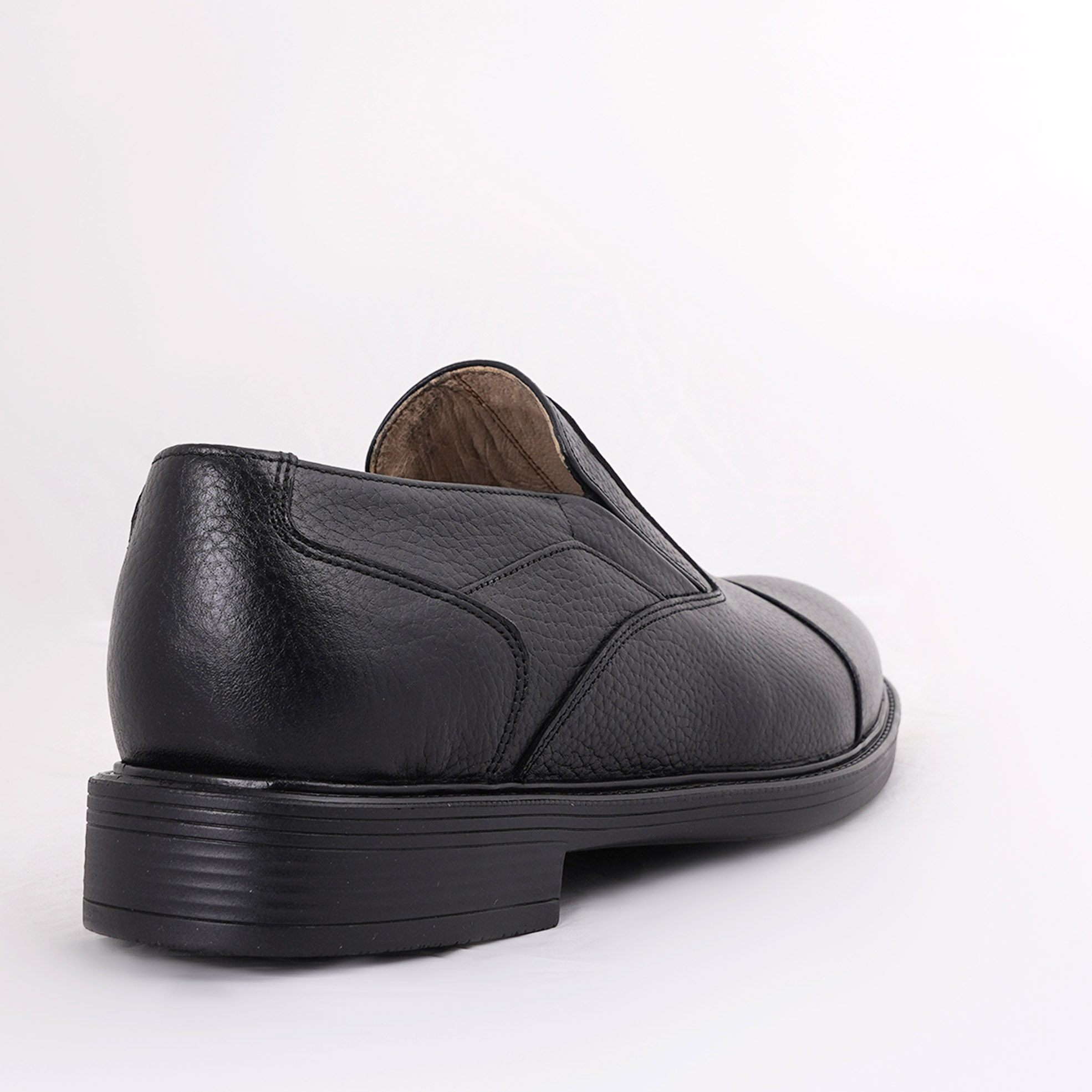 کفش مردانه کرمانی مدل چرم طبیعی دستدوز طبی کد 1082 رنگ مشکی  -  - 7