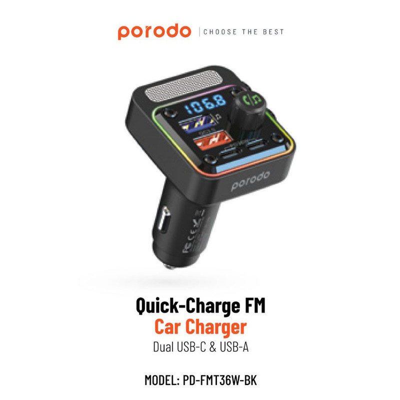 پخش کننده اف ام خودرو پرودو مدل FMT36W