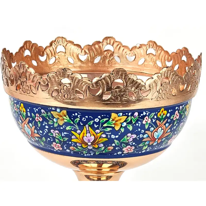 آجیل خوری مسی مدل اسلیمی کد A16