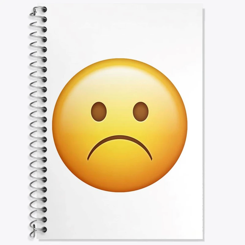 دفتر زبان 50 برگ خندالو مدل سه خط طرح ایموجی کد 24685