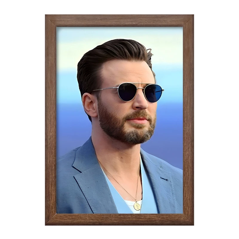 تابلو خندالو طرح کریس ایوانز(Chris Evans) کد F10233