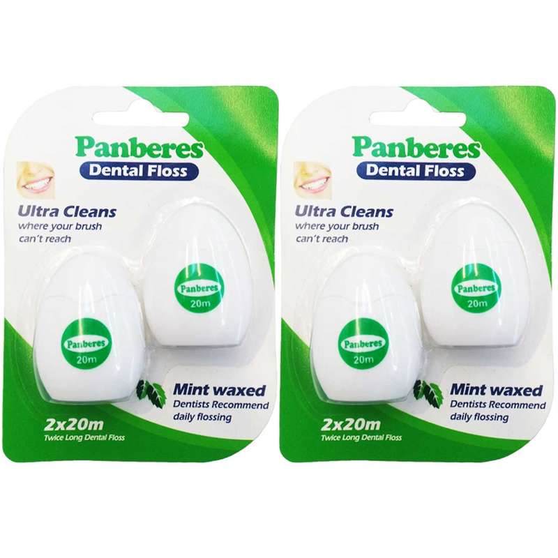نخ دندان پنبه ریز مدل Mint Waxed بسته 4 عددی