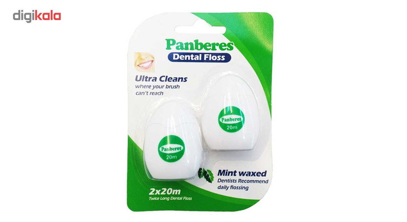 نخ دندان پنبه ریز مدل Mint Waxed بسته 4 عددی