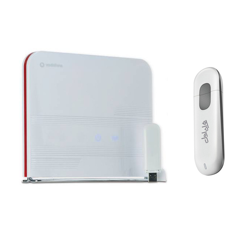 مودم 4G ودافون مدل Station به همراه مودم دانگل 3G USB هوآوی مدل E303 FH