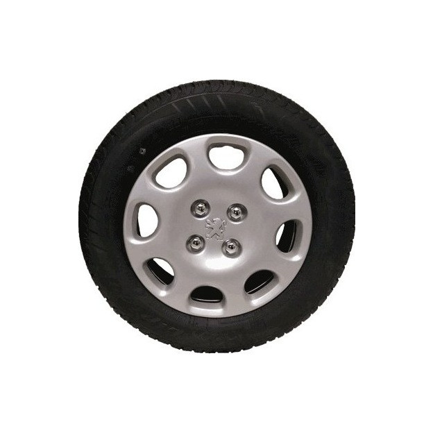 قالپاق چرخ صمیم پلیمر مدل 206 سایز 14 اینچ مناسب برای پژو 206 بسته 4 عددی