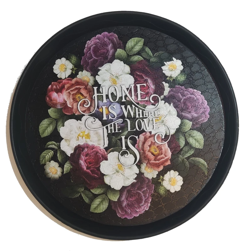 سینی طرح گل مدل HOME