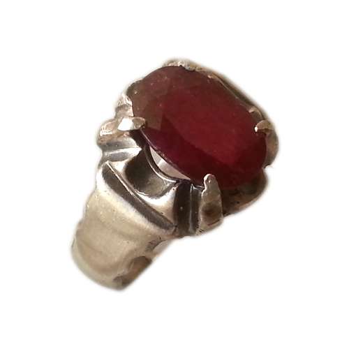 انگشتر نقره مدل سنگ یاقوت سرخ کد 6867