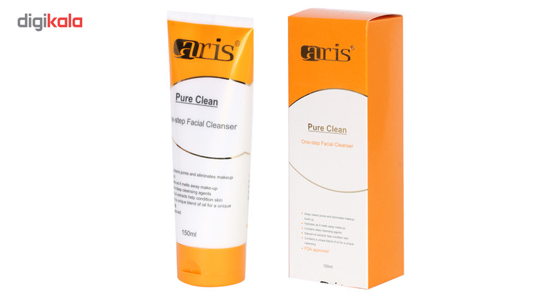 کرم پاک کننده صورت اریس مدل Pure Clean حجم 150 میلی لیتر