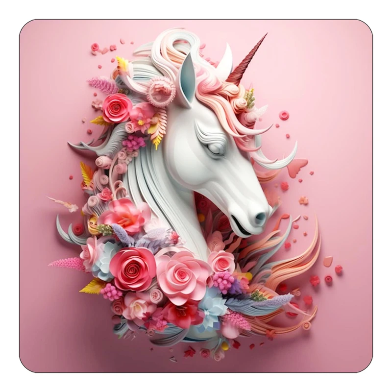 مگنت کاکتی طرح اسب تک شاخ و یونیکورن مدل mp32248