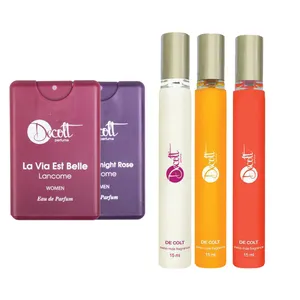 عطر جیبی زنانه دکلت مدل 45 حجم 15 و 20 میلی لیتر بسته 5 عددی