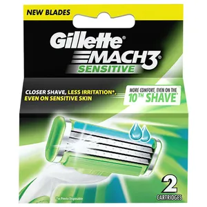 تیغ یدک ژیلت مدل MACH3 SENSETIVE  بسته 2 عددی