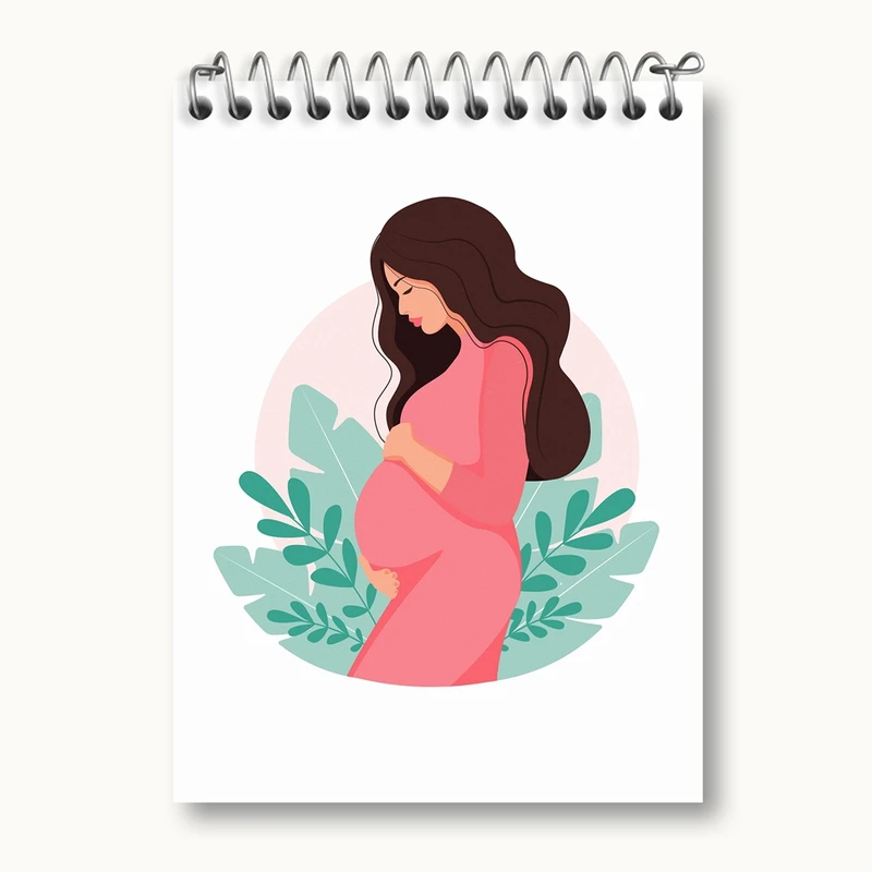 دفتر یادداشت 50 برگ خندالو مدل بارداری کد 26694