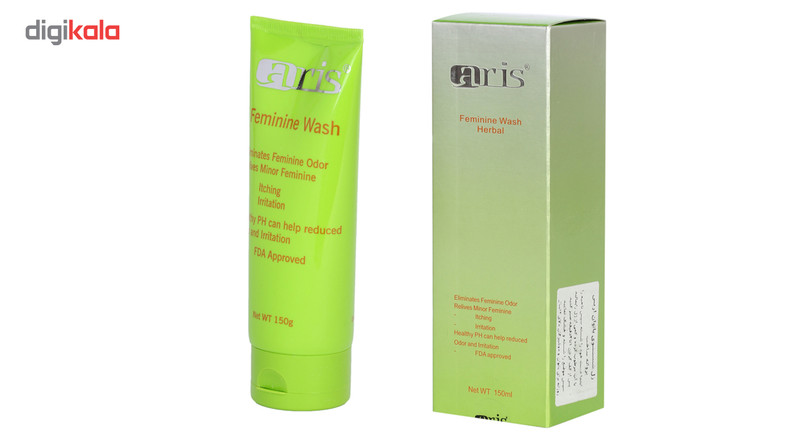 ژل شستشوی بانوان اریس مدل Herbal حجم 150 میلی لیتر