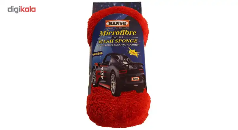 اسفنج شستشوی خودرو هانسه طرح مخملی مدل نانو